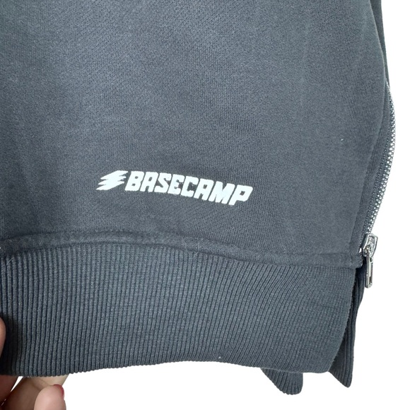 All Fenix Poppy Sweater Size M Zip Seam Raglan Sleeve Crewneck Vintage Black - Picture 11 of 14